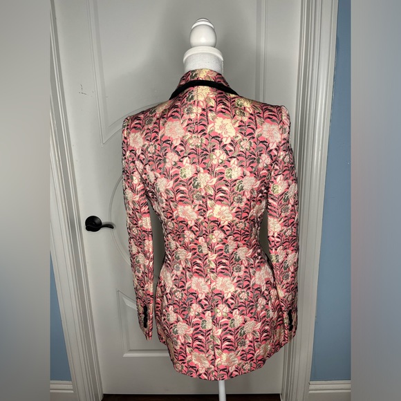 Vintage Dolce & Gabbana Red Raspberry Leather Coat Jacket - Picture 8 of 10